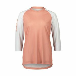 POC Cyklistický dres s krátkým rukávem - MTB PURE 3/4 LADY - růžová/bílá L obraz
