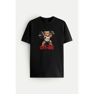 Tričko, Barva Černá, s Potiskem Lift Or Die obraz