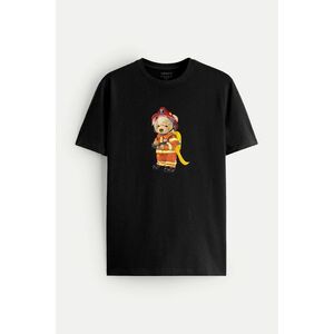 Tričko, Barva Černá, s Potiskem Firefighter obraz