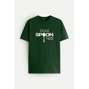 Tričko, Barva Zelená, s Potiskem Spoon obraz