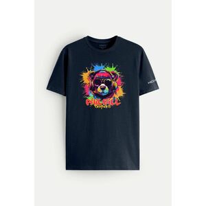 Tričko, Barva Černá, s Potiskem Rave Bear obraz