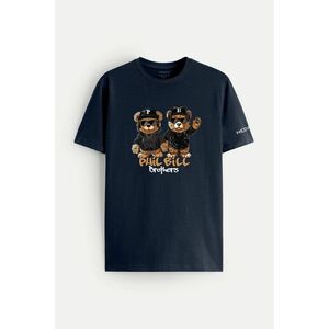 Tričko, Barva Modrá, s Potiskem Bears obraz
