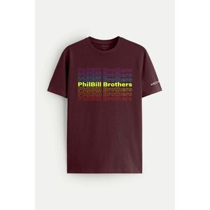 Tričko, Barva Bordó, s Potiskem Colorfull Logo obraz