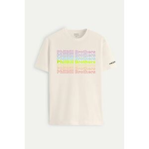 Tričko, Barva Ecru, s Potiskem Colorfull Logo obraz