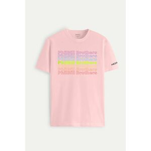 Tričko, Barva Růžová, s Potiskem Colorfull Logo obraz