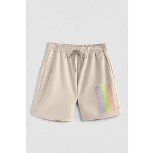 Kraťasy, Barva Ecru, s Potiskem Hedrix Logo obraz