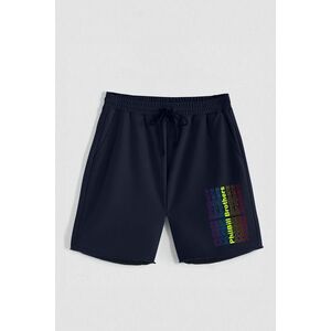 Kraťasy, Barva Modrá, s Potiskem Hedrix Logo obraz