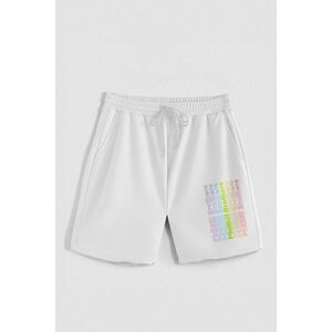 Kraťasy, Barva Bilá, s Potiskem Hedrix Logo obraz