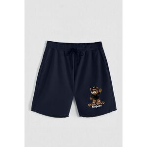 Kraťasy, Barva Modrá, s Potiskem Hedrix B Bear obraz