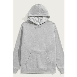 Mikina s Kapucí, Barva Šedá, s Potiskem Regular Hoodie obraz