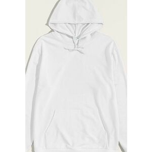 Mikina s Kapucí, Barva Bílá, s Potiskem Regular Hoodie obraz