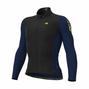 ALÉ Cyklistický dres s dlouhým rukávem zimní - R-EV1 WARM RACE 2.0 - modrá M obraz