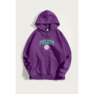 Mikina s Kapucí, Barva Fialová , s Potiskem National Team obraz