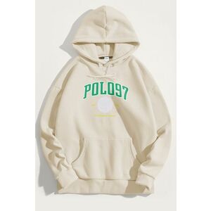 Mikina s Kapucí, Barva Ekru, s Potiskem National Team obraz