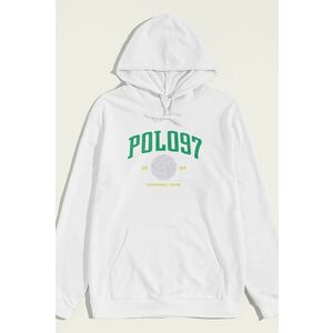 Mikina s Kapucí, Barva Bílá, s Potiskem National Team obraz