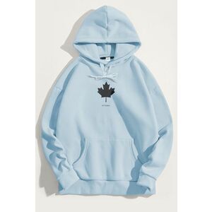 Mikina s Kapucí, Barva Nebesky Modrá , s Potiskem Ottawa Canada obraz