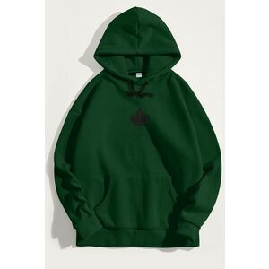 Mikina s Kapucí, Barva Zelená, s Potiskem Ottawa Canada obraz