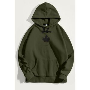 Mikina s Kapucí, Barva Khaki, s Potiskem Ottawa Canada obraz