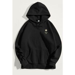 Mikina s Kapucí, Barva Černá, s Potiskem Whistler Club Canada obraz