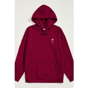 Mikina s Kapucí, Barva Bordó, s Potiskem Whistler Club Canada obraz