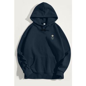 Mikina s Kapucí, Barva Modrá, s Potiskem Whistler Club Canada obraz