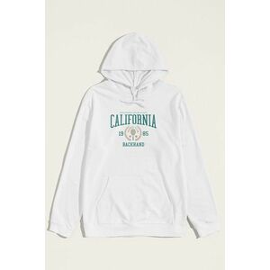 Mikina s Kapucí, Barva Bílá, s Potiskem California Tennis Club obraz