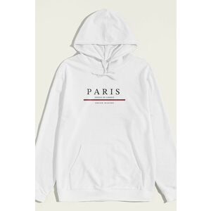Mikina s Kapucí, Barva Bílá, s Potiskem Paris Dream Makers obraz