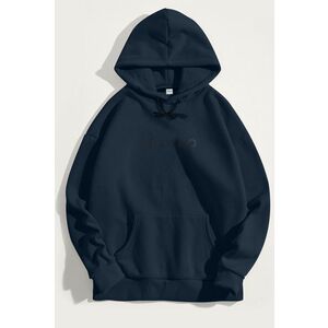 Mikina s Kapucí, Barva Modrá, s Potiskem Milano Grey obraz