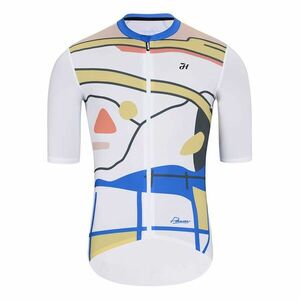HOLOKOLO Cyklistický dres s krátkým rukávem - HORIZON ELITE - vícebarevná/bílá 4XL obraz