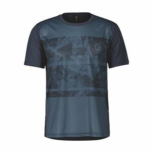 SCOTT Cyklistický dres s krátkým rukávem - TRAIL FLOW SS - modrá obraz