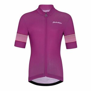 HOLOKOLO Cyklistický dres s krátkým rukávem - FLOW JUNIOR - vícebarevná/růžová M-145cm obraz