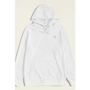 Mikina s Kapucí, Barva Bílá, s Potiskem Maple Leaf obraz