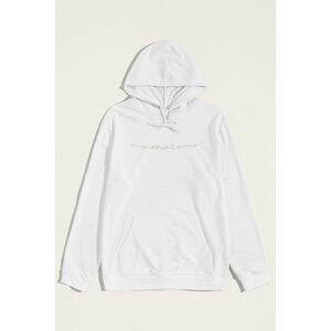 Mikina s Kapucí, Barva Bílá, s Potiskem Monaco Calligraphy Grey obraz