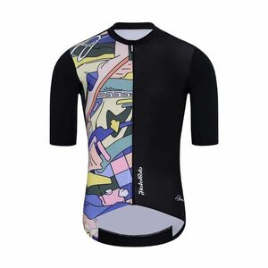 HOLOKOLO Cyklistický dres s krátkým rukávem - ESCAPE ELITE - vícebarevná/černá XS obraz