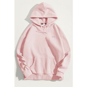 Mikina s Kapucí, Barva Růžová, s Potiskem French Stripe obraz
