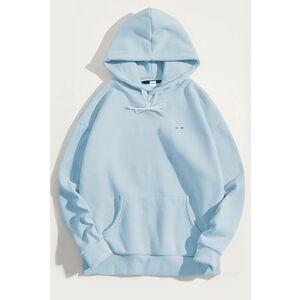 Mikina s Kapucí, Barva Nebesky Modrá , s Potiskem French Stripe obraz