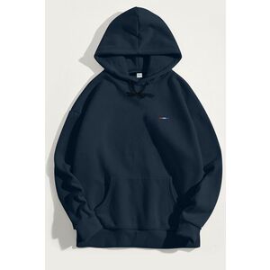 Mikina s Kapucí, Barva Modrá, s Potiskem French Stripe obraz