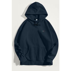 Mikina s Kapucí, Barva Modrá, s Potiskem Italian Stripe obraz