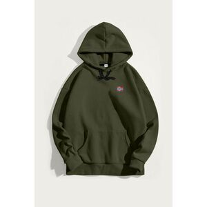 Mikina s Kapucí, Barva Khaki, s Potiskem Norwegian Flag Minimal obraz