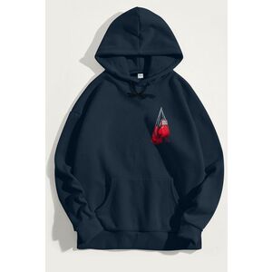 Mikina s Kapucí, Barva Modrá, s Potiskem Boxing Legend obraz