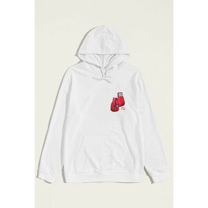 Mikina s Kapucí, Barva Bílá, s Potiskem Boxing Legend obraz