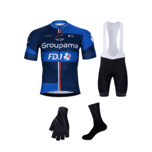 BONAVELO Cyklistický mega set - GROUPAMA FDJ 2025 - bílá/modrá/černá/červená obraz