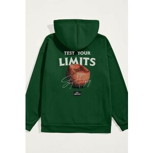 Mikina s Kapucí, Barva Zelená, s Potiskem Stay Hungry obraz
