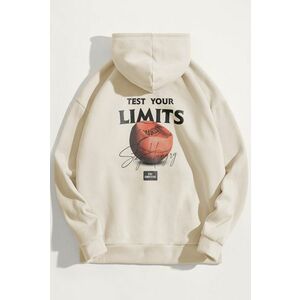 Mikina s Kapucí, Barva Ekru, s Potiskem Stay Hungry obraz