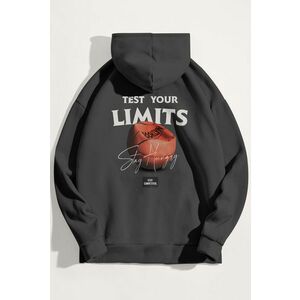 Mikina s Kapucí, Barva Železitě Šedá, s Potiskem Stay Hungry obraz