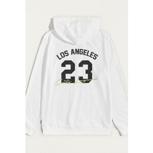 Mikina s Kapucí, Barva Bílá, s Potiskem LA City Legend obraz
