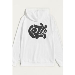 Mikina s Kapucí, Barva Bílá, s Potiskem Cozy obraz