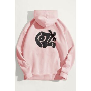 Mikina s Kapucí, Barva Růžová, s Potiskem Cozy obraz