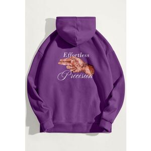 Mikina s Kapucí, Barva Fialová , s Potiskem Hitman obraz