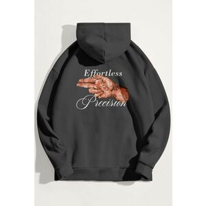 Mikina s Kapucí, Barva Železitě Šedá, s Potiskem Hitman obraz